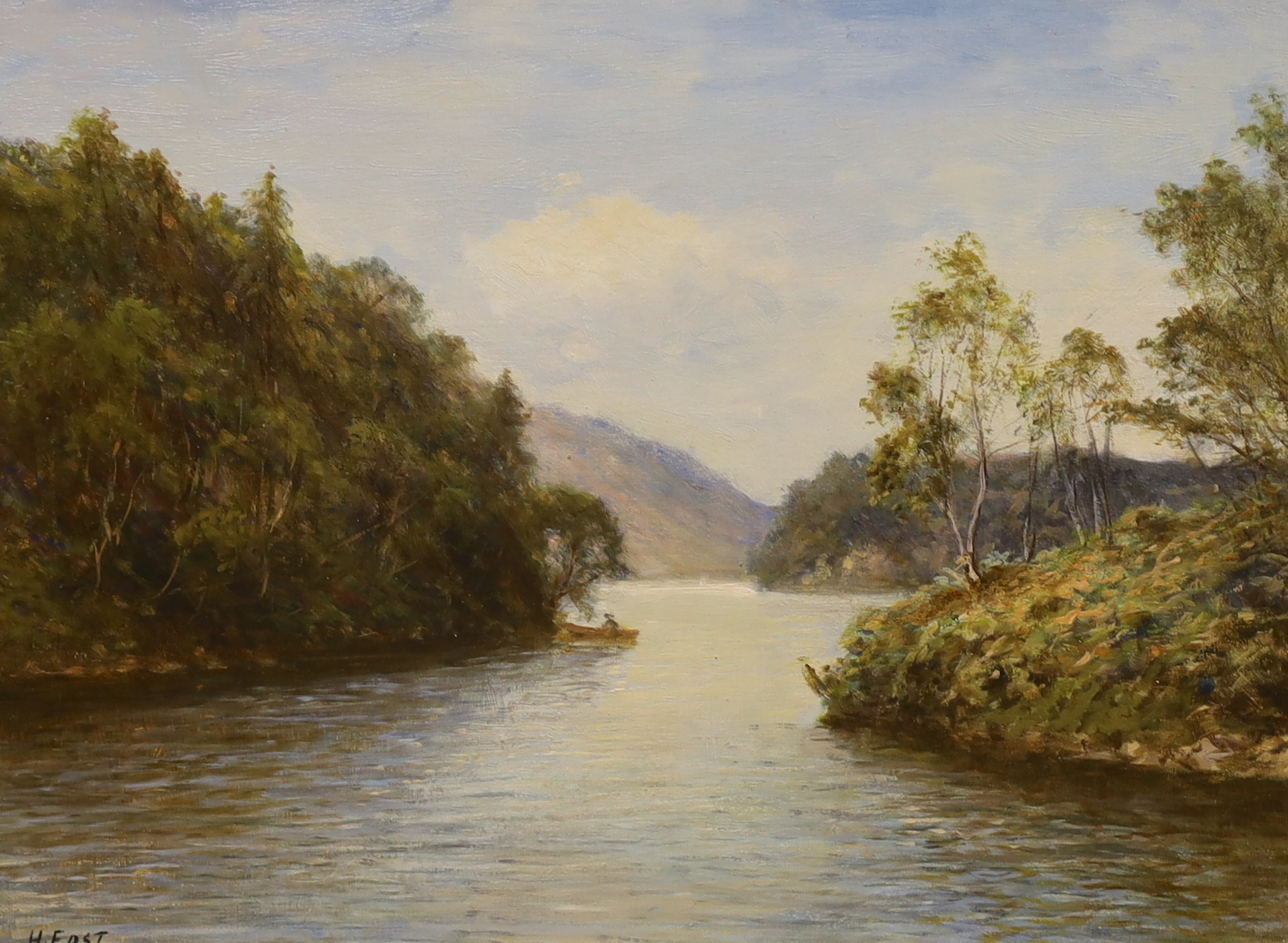 H. East (fl.1890-1920), oil on canvas, 